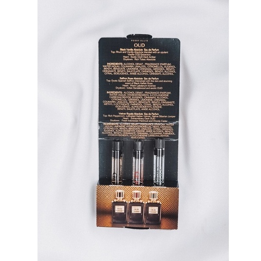 Perry Ellis Gift Set Vial Set (Saffron Rose Absolute & Vetiver Royale