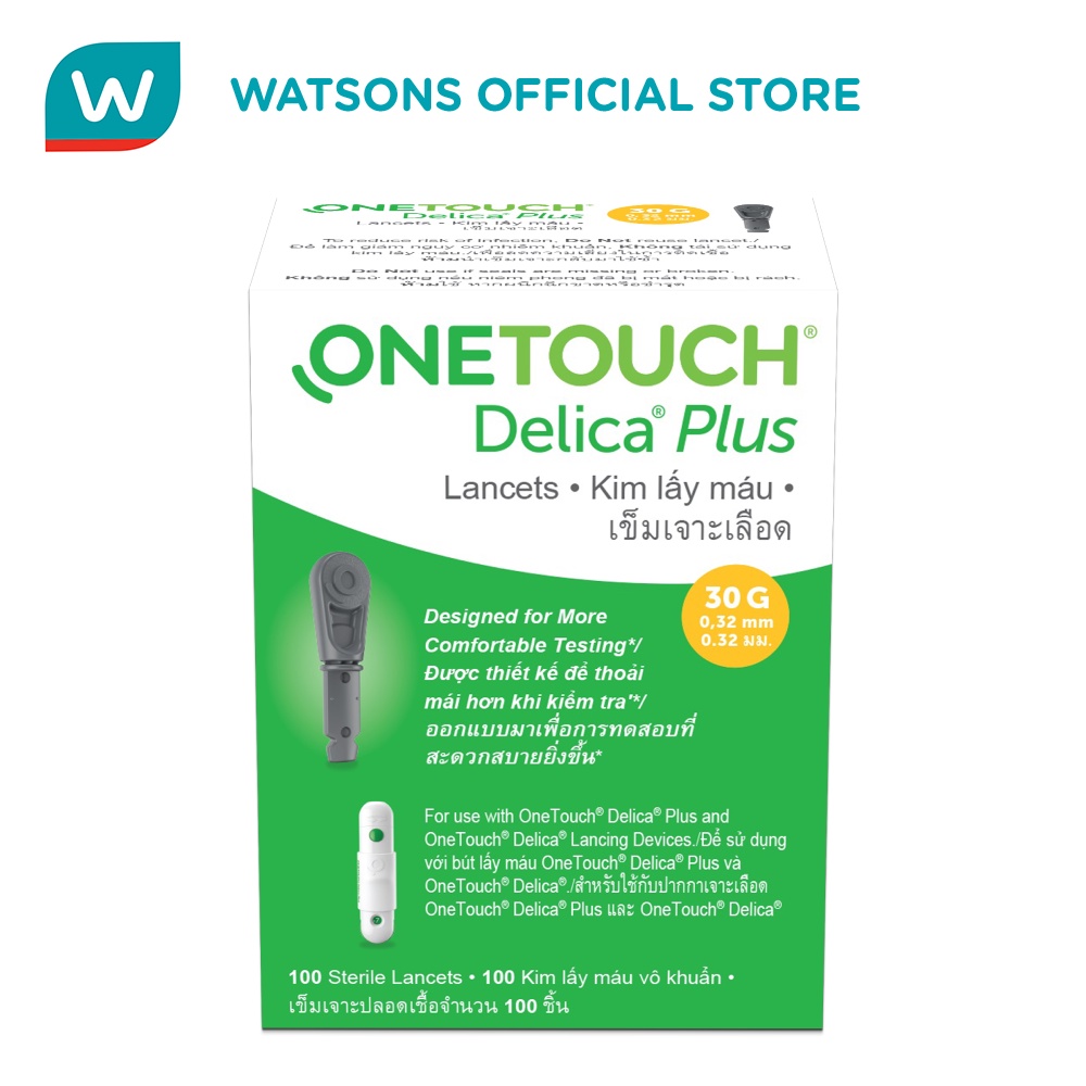 Onetouch Delica Plus Lancets (pack Of 100 Sterile Lancets) 