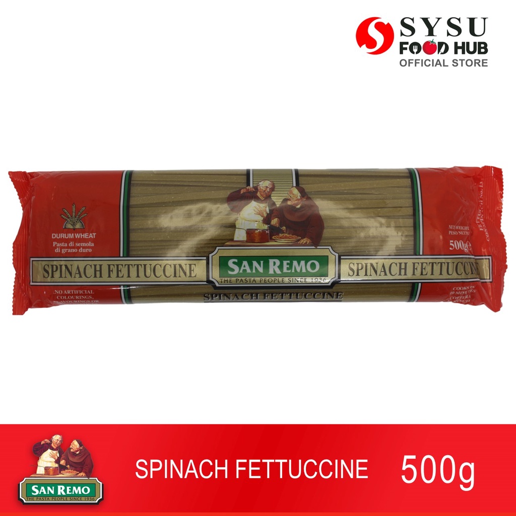 San Remo Spinach Fettuccine 500g Shopee Philippines