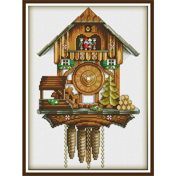 167. CUCKOO CLOCK DIY Cross Stitch PATTERN ONLY | Shopee Philippines