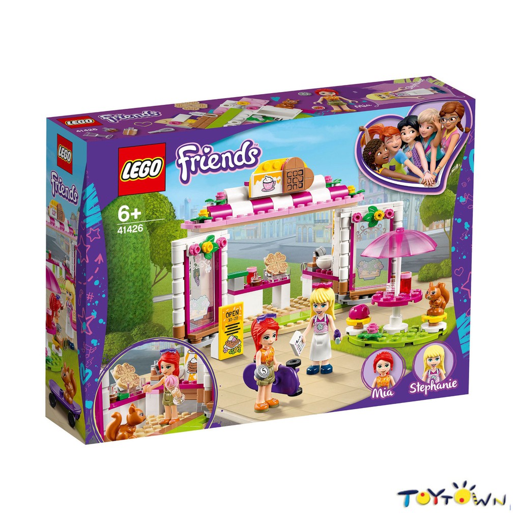 LEGO Friends Heartlake City Park Café 41426 Playset with LEGO Friends Mia,  Stephanie and Café Food for Creative Play (224 pieces)