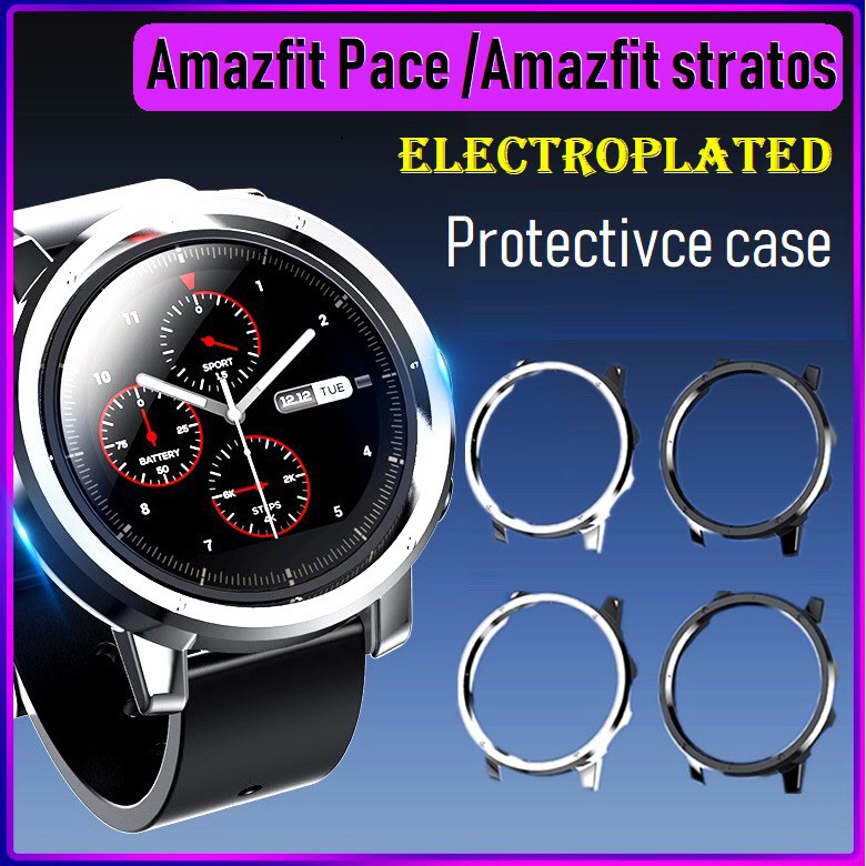 New Electroplated Luxury Strong Amazfit Pace case Amazfit stratos Protective Case PC Hard Cover Shopee Philippines