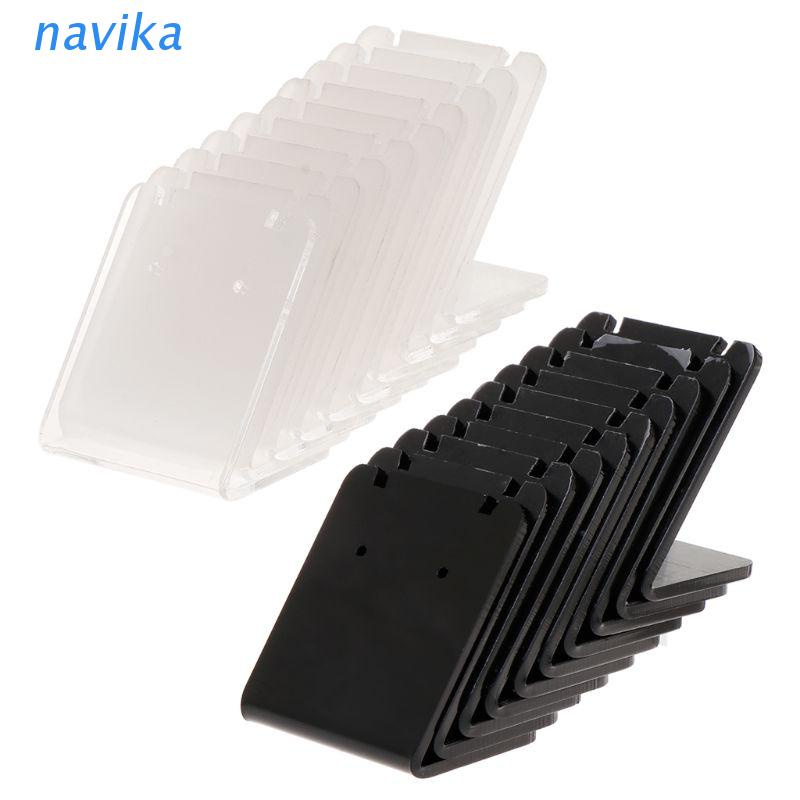 NAV 10 Pcs/Set Earrings Shelf Display Stand Holder L Shape Rectangle ...