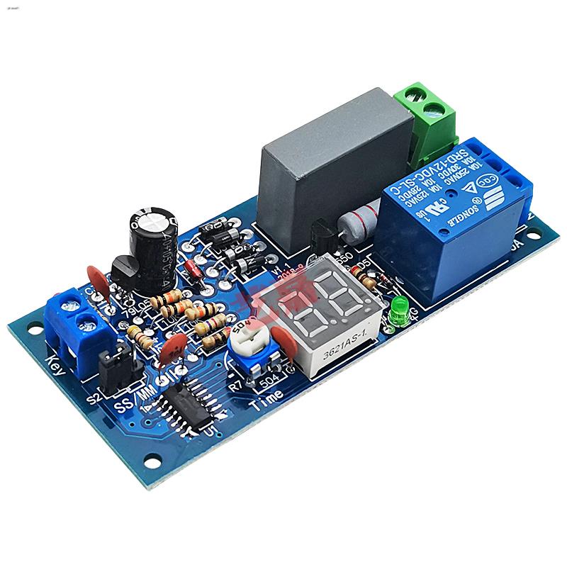 220V delay on and off relay module trigger timing start digital tube ...