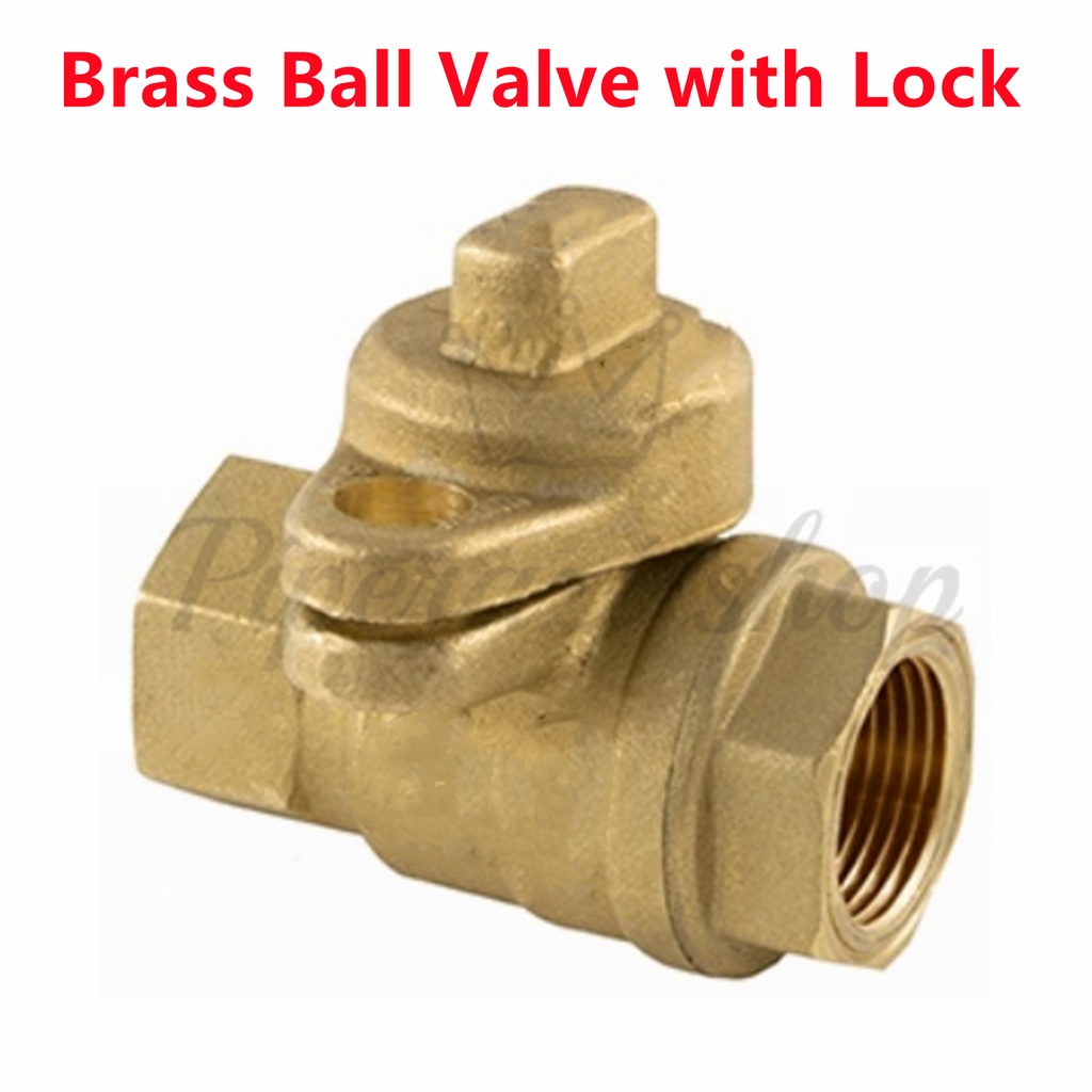 Brass ball valve with lock 1/2 and 3/4 water meter lock Gate valve lock