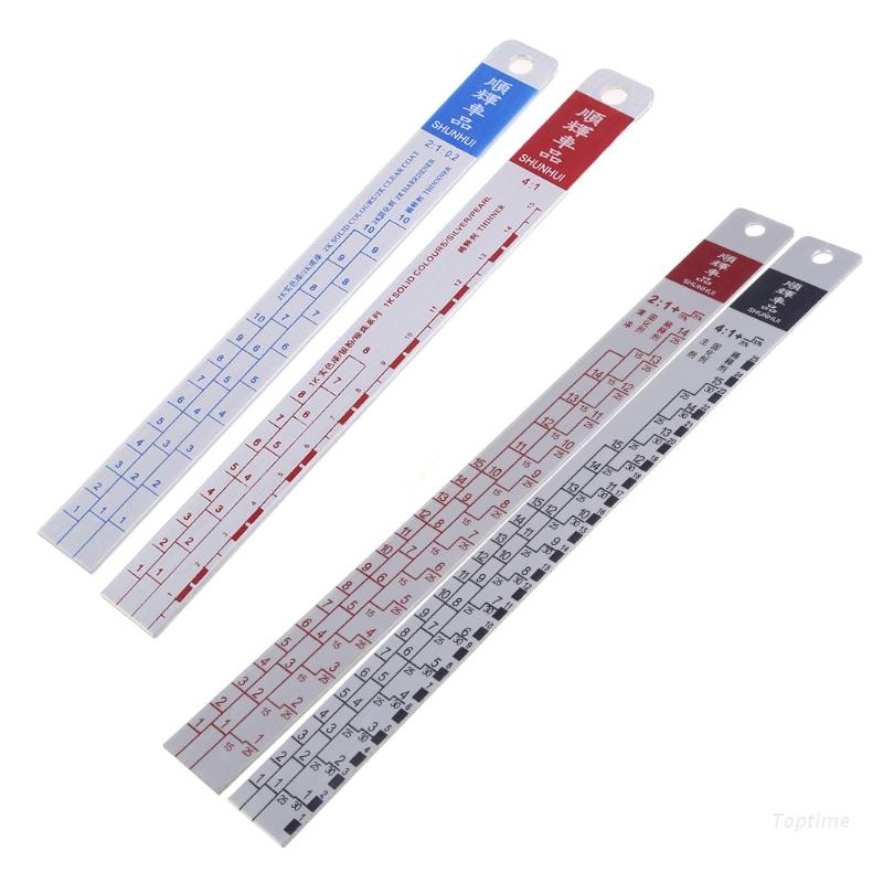 Top Standard Car Paint Ruler Suitable for Cars Mixing Tool Ruler Paint ...