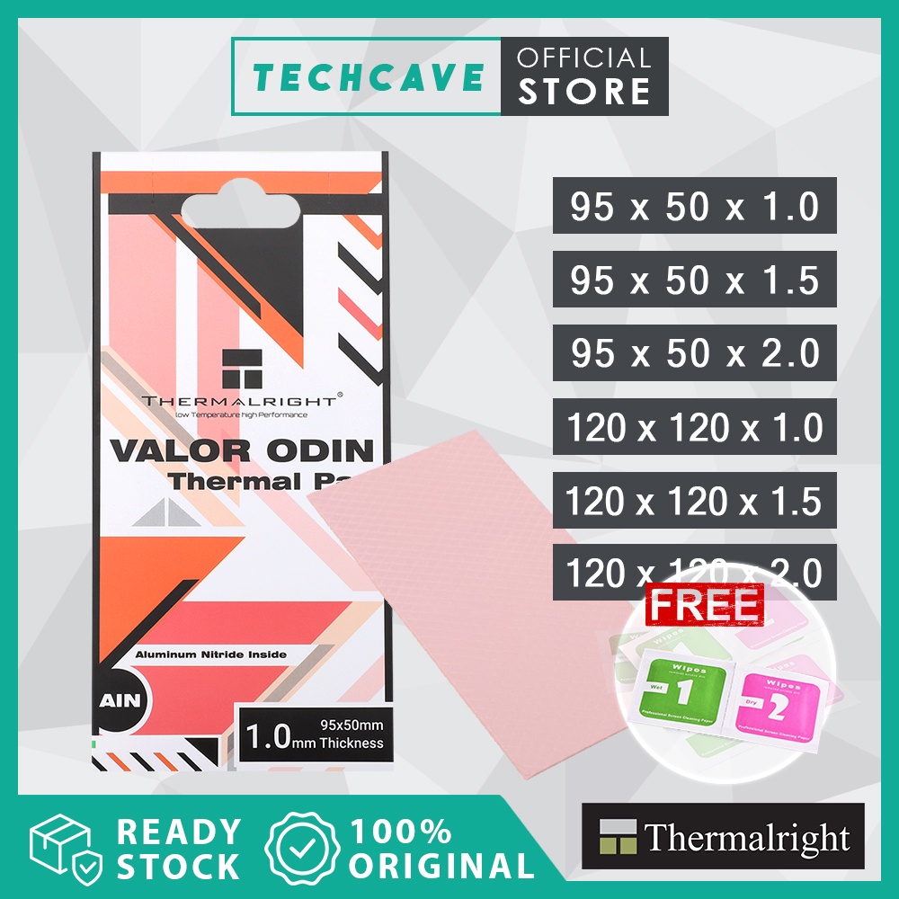 Thermalright Valor Odin High Performance Thermal Pad (95 x 50 mm / 120 ...