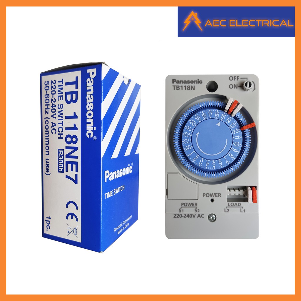 Panasonic Timer Switch with Backup Battery TB118NE7 without Battery