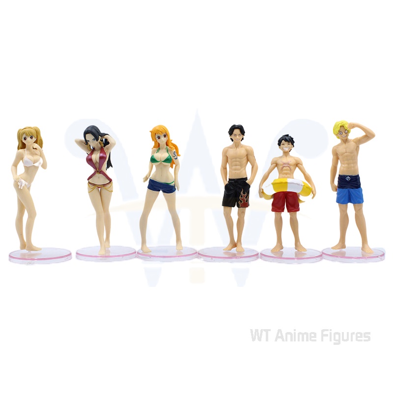 Cartoon Animation One Piece Boa Hancock Doll Nami Swimsuit 12cm Pvc Model Sexy Girls Statue