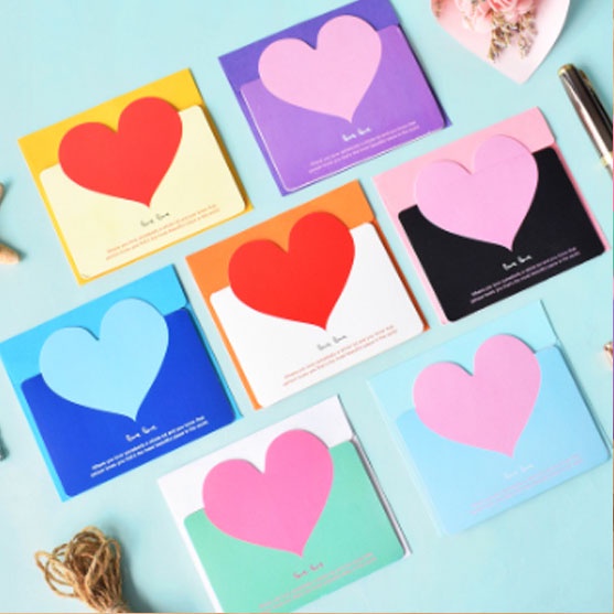 qjoq.ph |Heart Greeting Cards Valentine's Day Love Wish Message Card ...