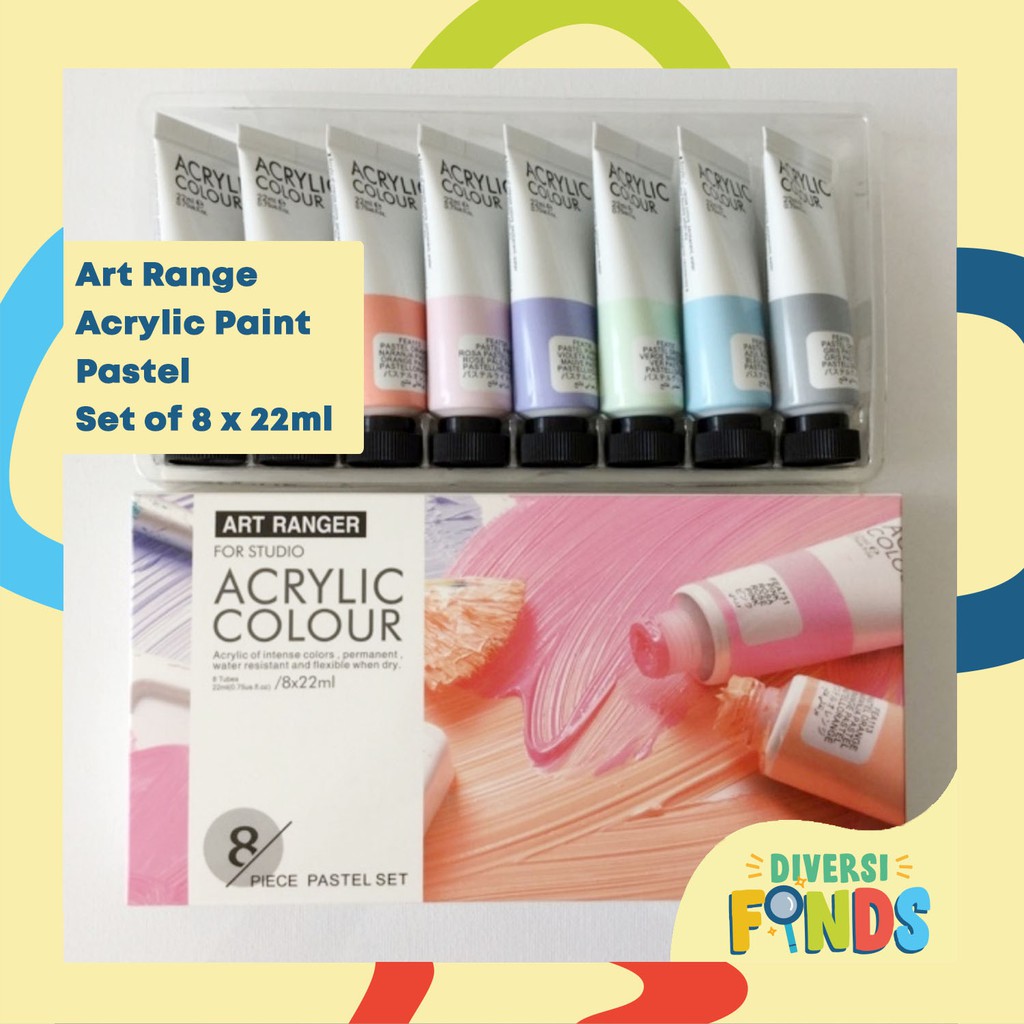 1 SET Art Ranger Acrylic Paint Pastel SET 8 x 22ml Shopee Philippines