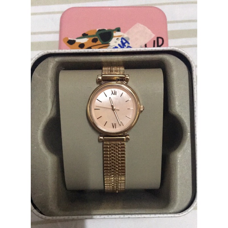 Fossil Carlie Mini Three Hand Rose Gold Tone Stainless Steel Watch