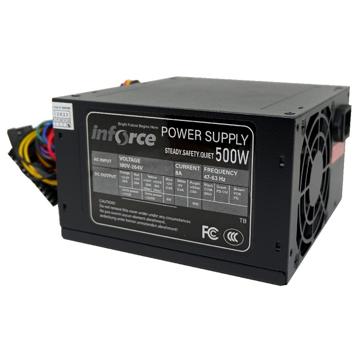 POWER SUPPLY 500W BLACK INFORCE ATX - POWER UP 500W STANDART - POWER ...