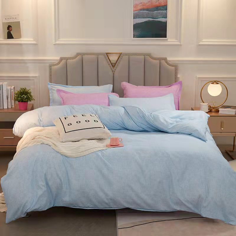 COD 4 in 1 Bedding Set Single/ Queen/ King Size Pillowcase Bedsheet