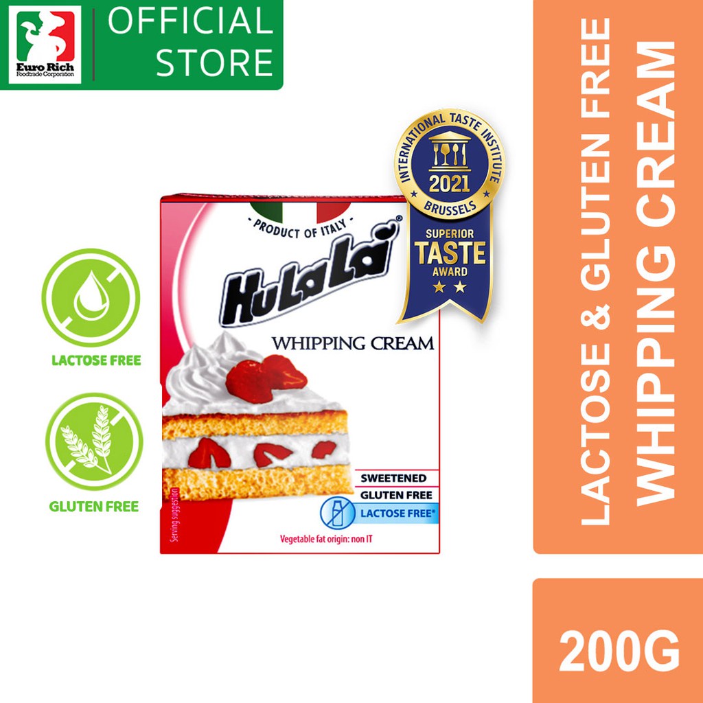 【Ready Stock】 Hulala UHT Lactose Free and Gluten Free Whipping Cream