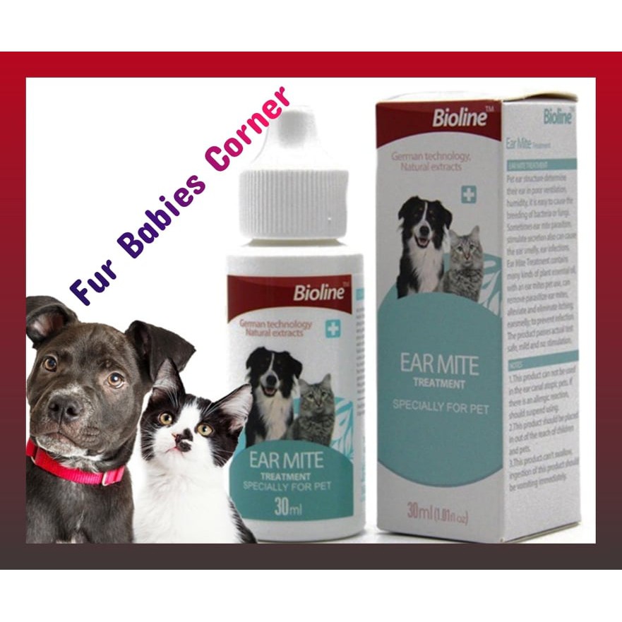 Bioline ear outlet mite treatment