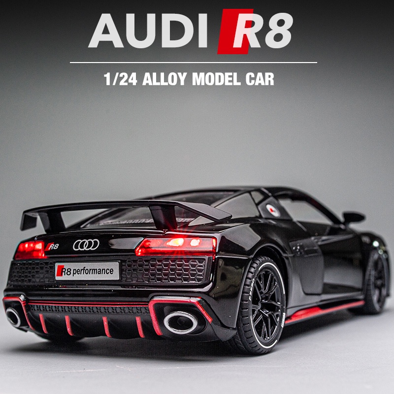 1:24 AUDI R8 Performance Car Models Alloy Diecast Toy Vehicle Doors ...