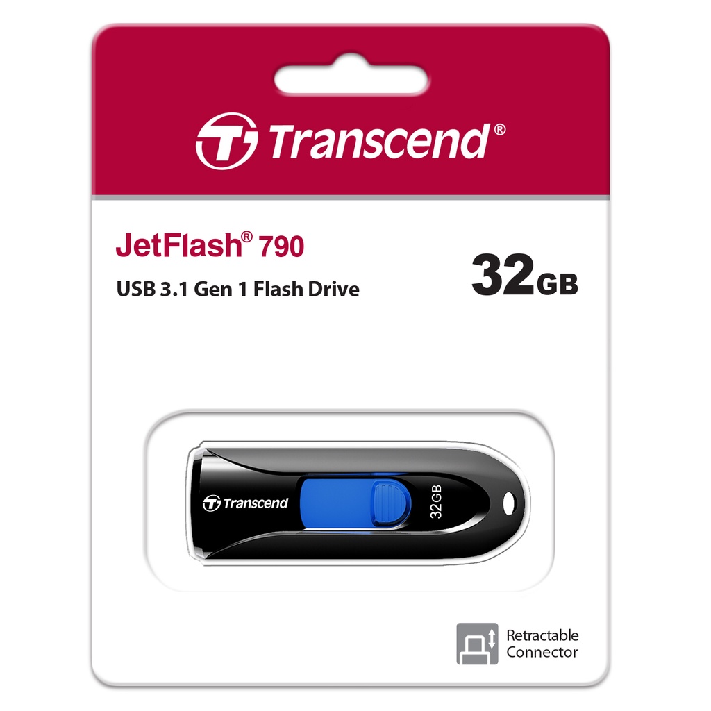 Transcend USB 3.1 Gen 1 JetFlash - JF790K | 256GB/128GB/64GB/32GB/16GB ...