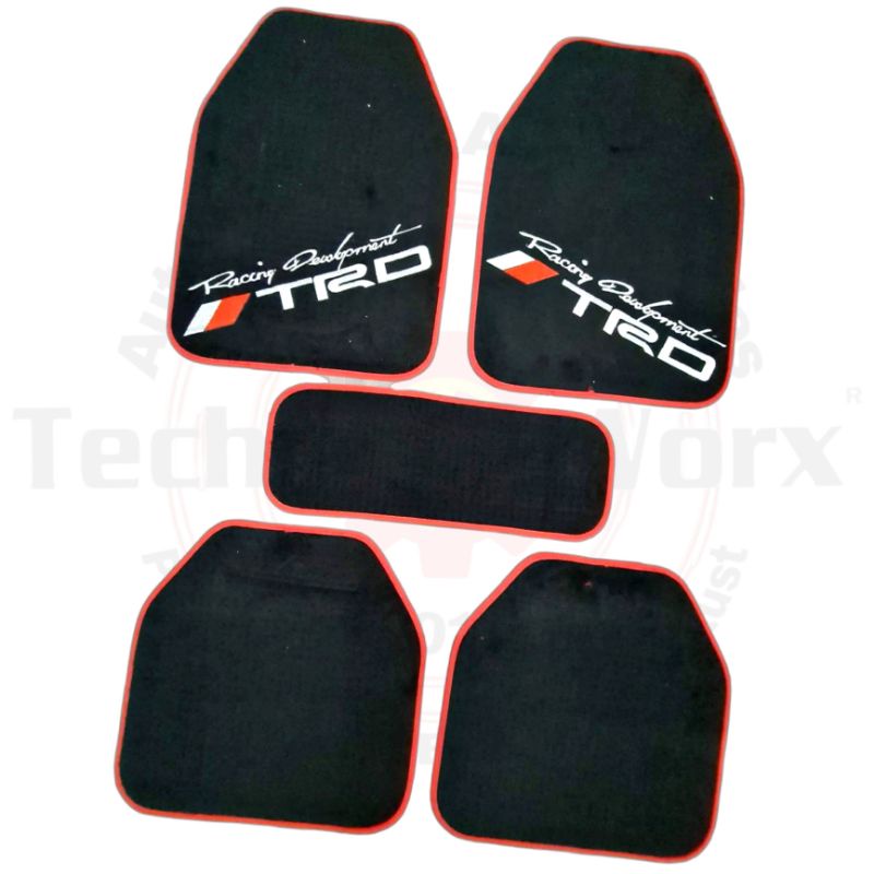 Universal Toyota TRD Racing Development 5pcs Floor Mattings Embroidered ...