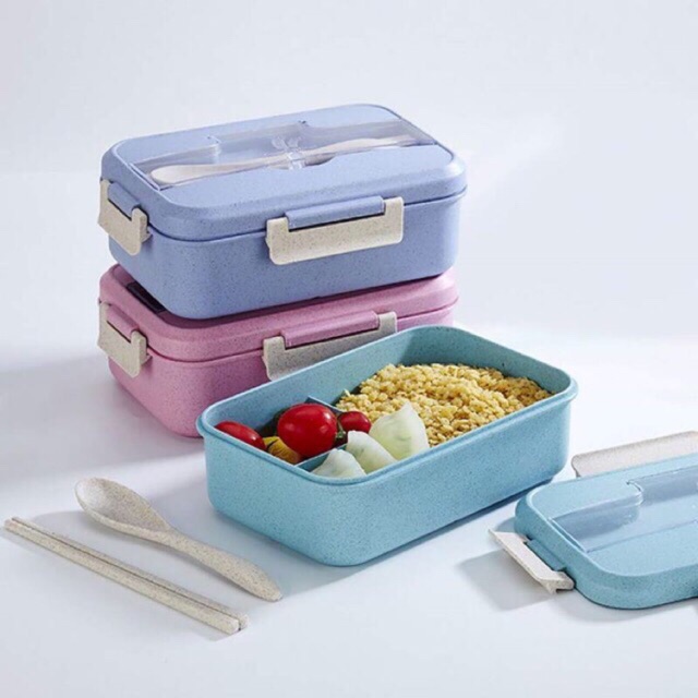 Wheat straw food storage container bento box lunch box | Shopee Philippines