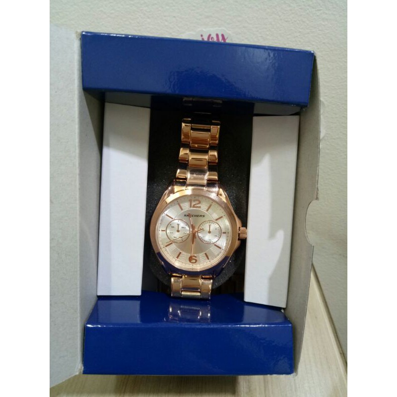 Authentic Skechers Time Women Watch Rose Gold brand new Shopee