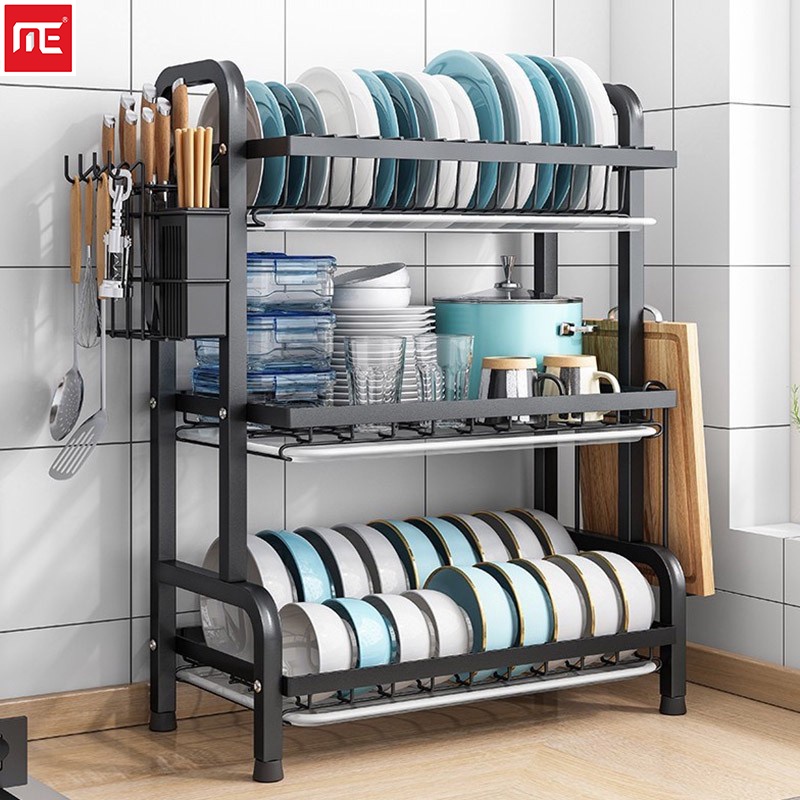 Dish Drainer Stainless Drain Board GSlife 2/3 Tiers 56CM Large 304