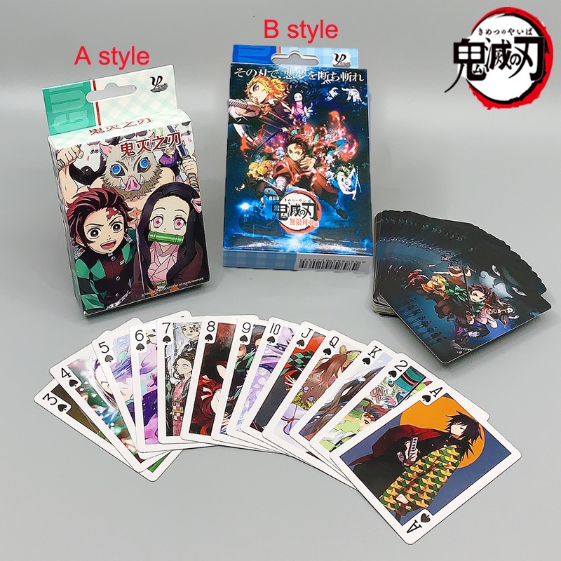 Anime Cartoon Poker Cards toy Demon slayer TCG Game Cards Kimetsu no ...