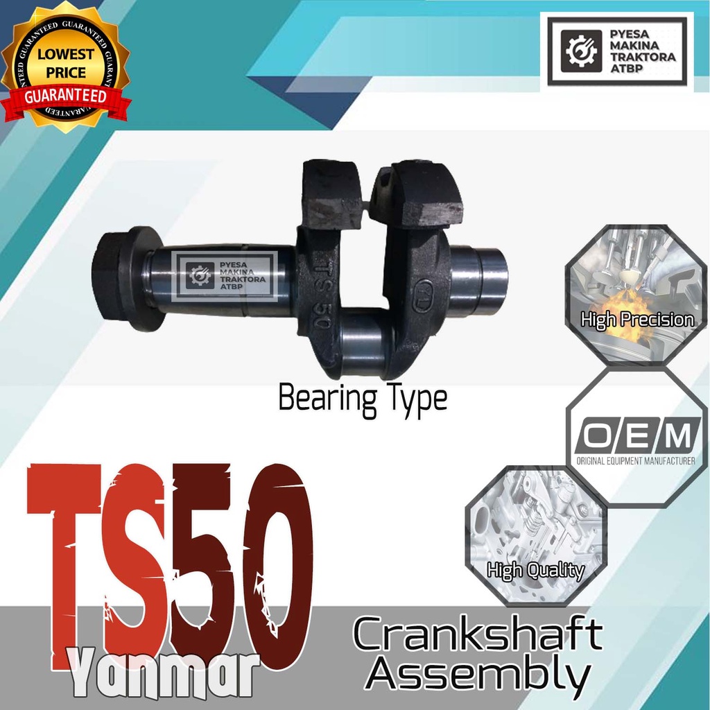 TS50 Crankshaft Assy Bearing Type Yanmar Diesel Engine | Shopee Philippines