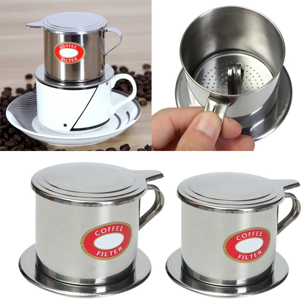 #COD Vietnamese Coffee Drip Maker Infuser Pot 50ml 100ml Stainless ...