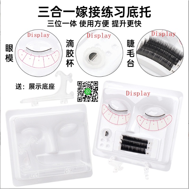 3 In 1 Eyelash Extension Salon Use for Display Chart+ Stand(1) Set ...
