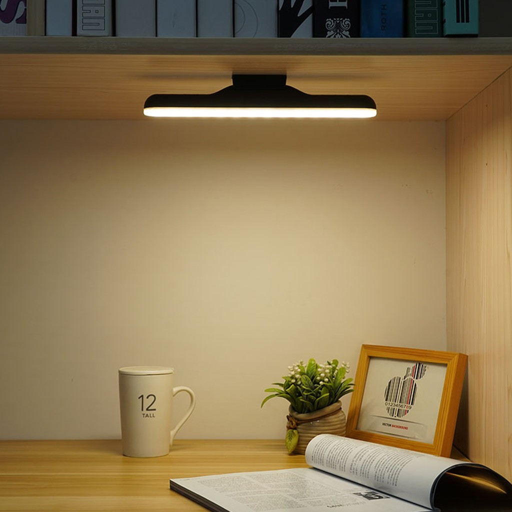 Magnetic Led Table Lamp Chargeable Stepless Dimming Cabinet Light Desk 