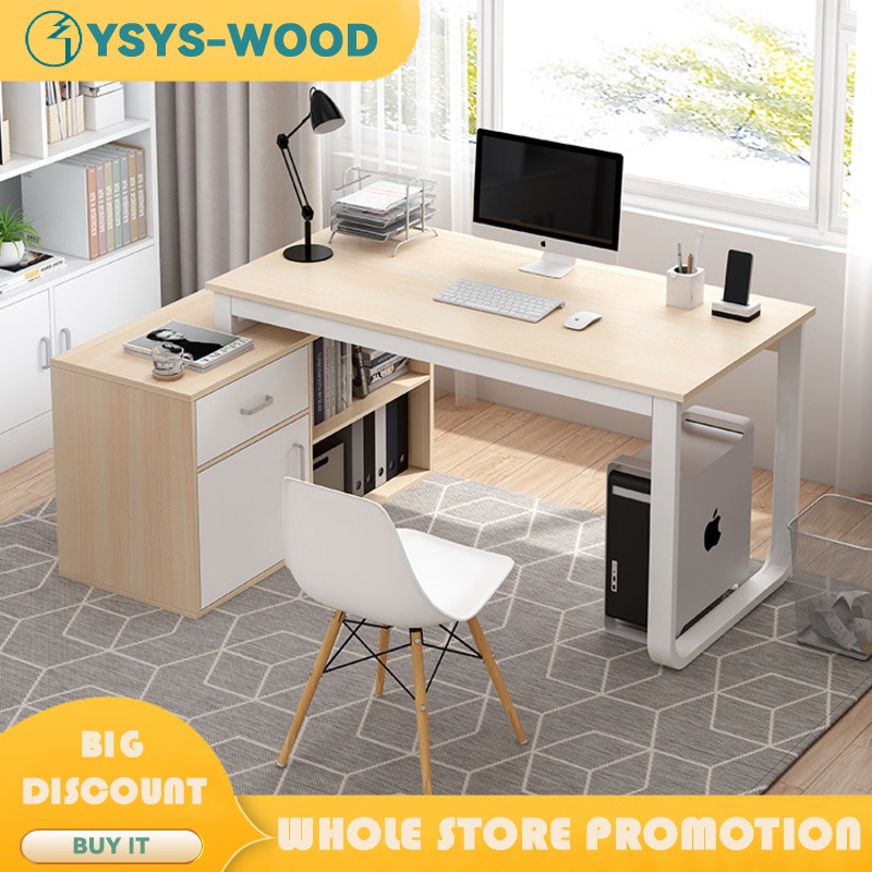 Computer Table Corner Desk Household Corner Ltype with Drawers Simple