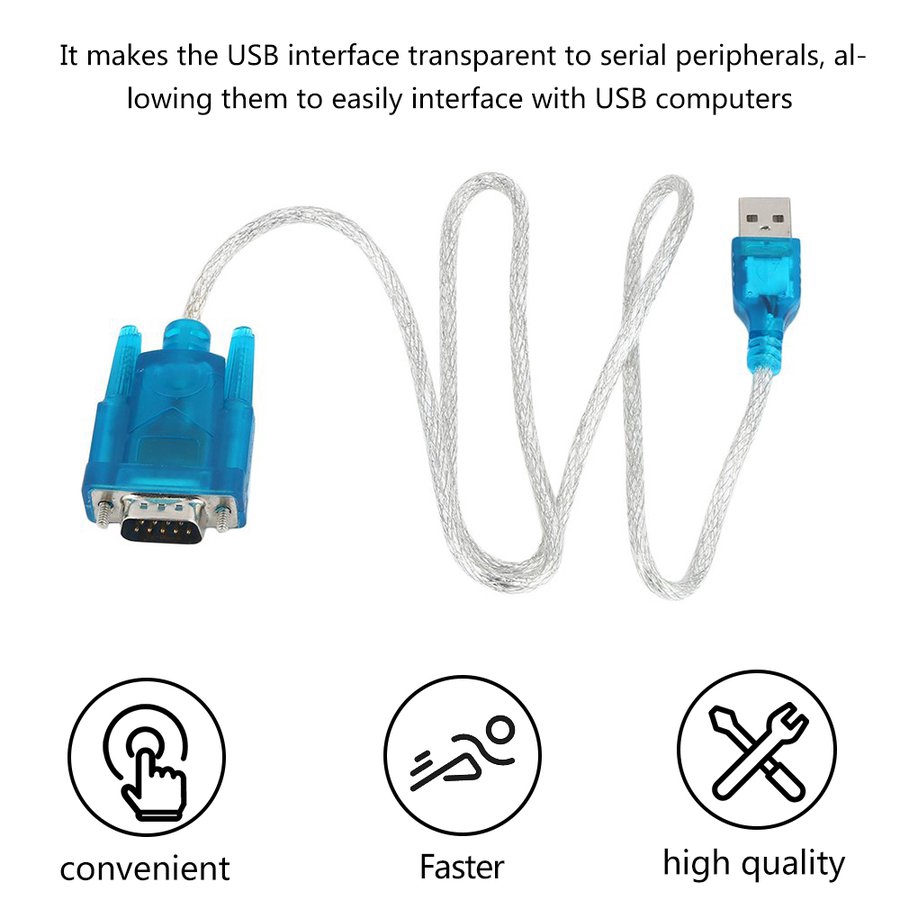 USB 2.0 TO SERIAL RS232 DB9 9 PIN ADAPTER CABLE PDA cord GPS CONVERTER ...