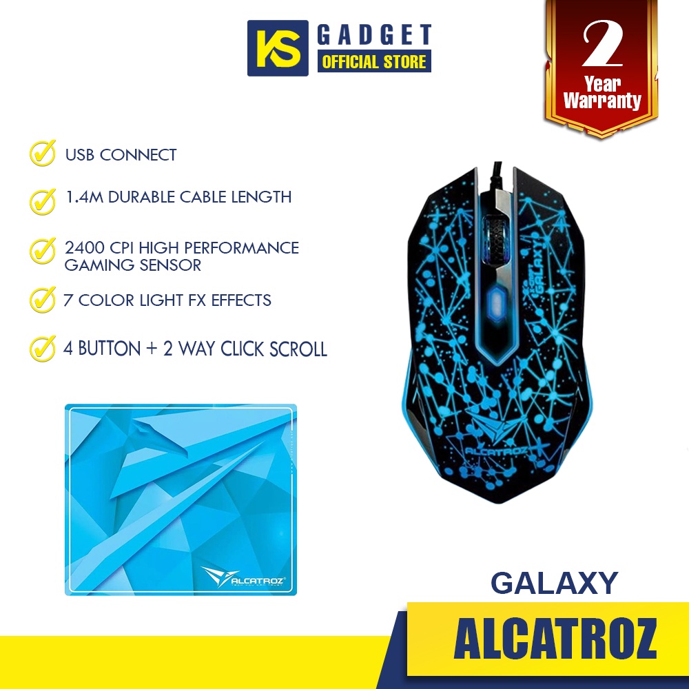 Alcatroz XCraft Classic Gaming Mouse XCraft Classic Electro / X