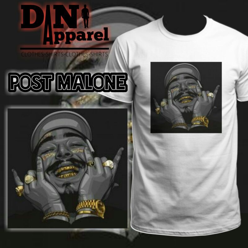 POST MALONE T-shirt DTP Print | Shopee Philippines