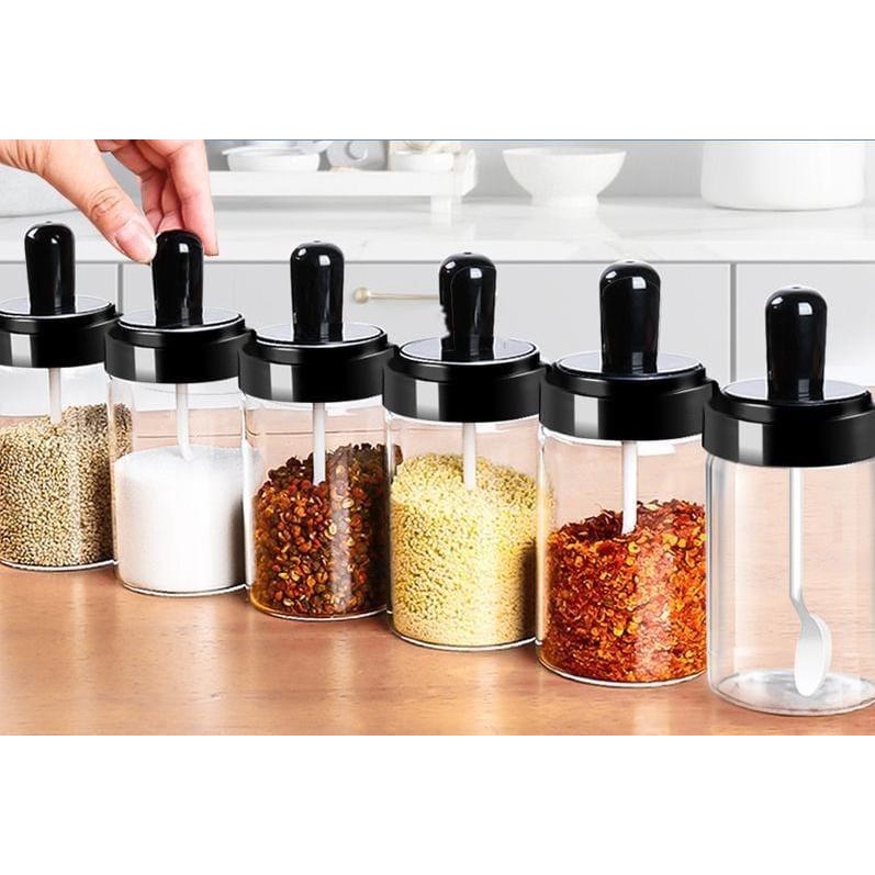 Lighting8 Spice Jar Glass Seasoning Jar seasoning Bottle kitchen