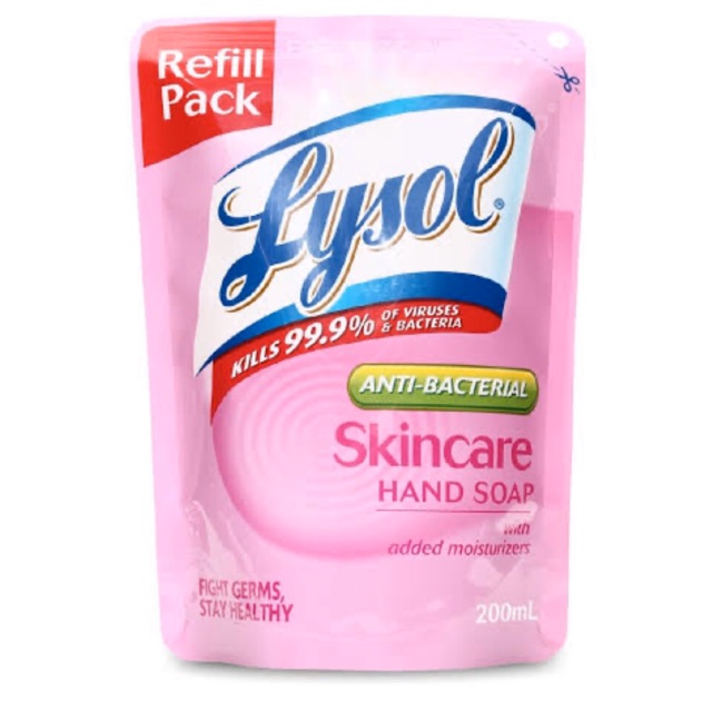 Lysol Antibacterial Hand Soap Refill Packs 200ml Shopee Philippines