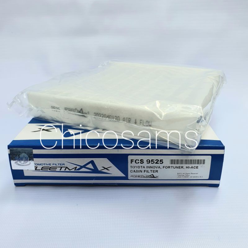 FLEETMAX Cabin Filter FCS9525 For Toyota Hi-ace Grandia, Fortuner And ...