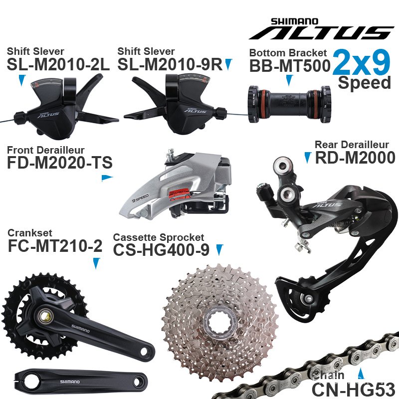 Shifter discount altus 2x9