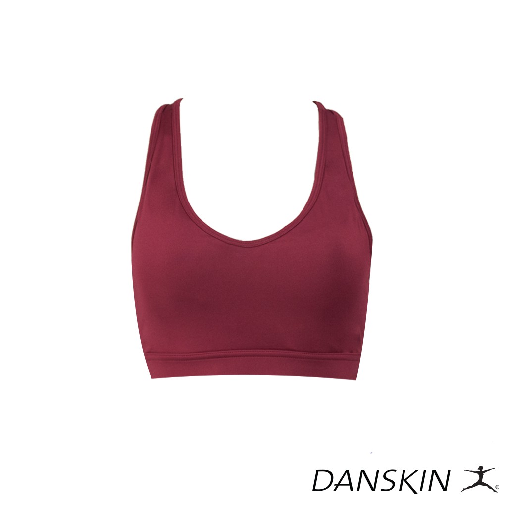 Danskin Medium Impact Racerback Sports Bra w/ Pads for Gym Sports Wear  Athleisure Women Activewear