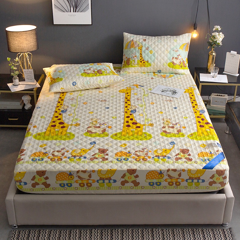 Waterproof Mattress Protector Padded Bed Cover Anti Leak Baby Cot Bed