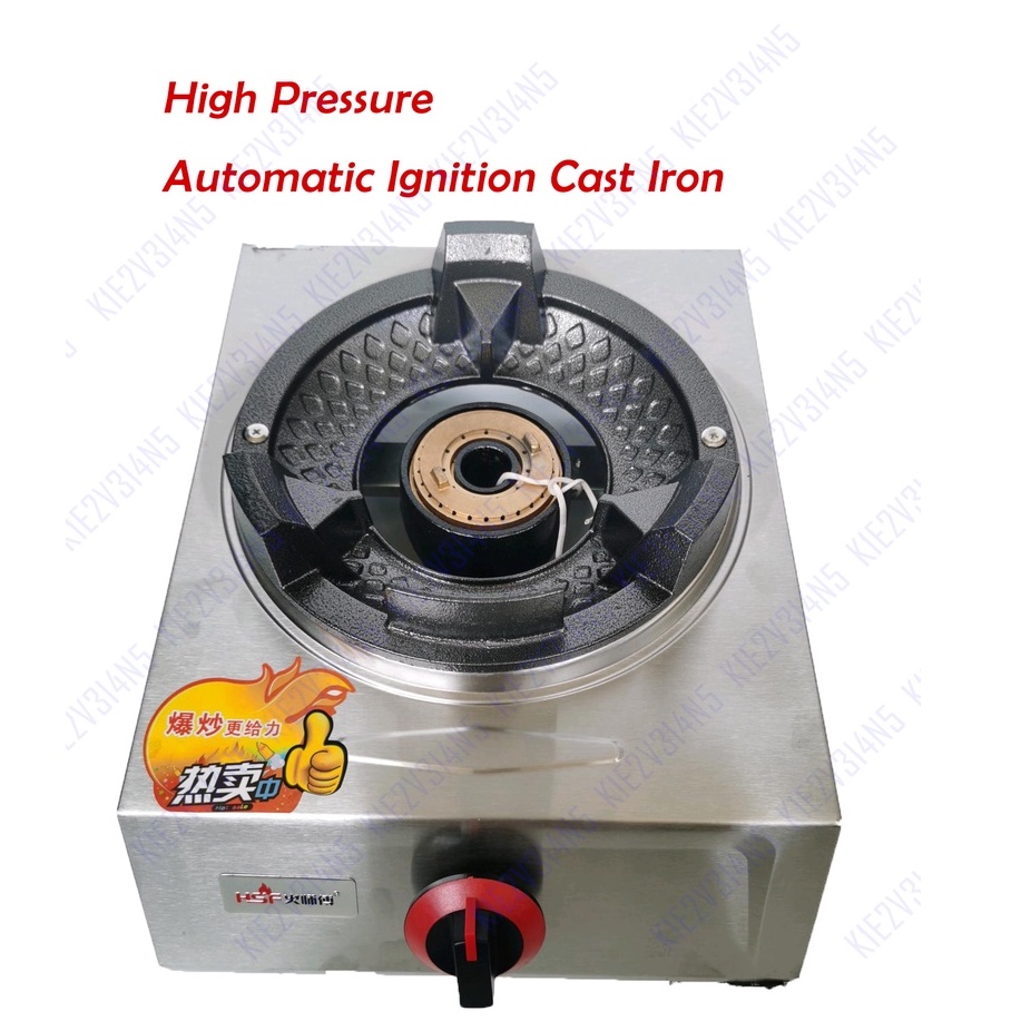 Hipressure gas stove Automatic Ignition Cast iron heavy duty gas stove
