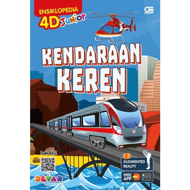 Gramedia Malang - 4D Junior Encyclopedia: Cool Vehicles (Amazing ...