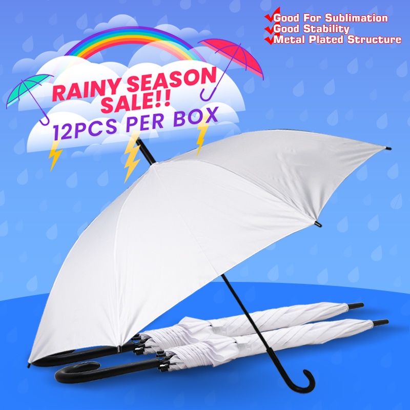 Promo Bundle White Umbrella Sublimation Printable 12 Pcs | Shopee ...
