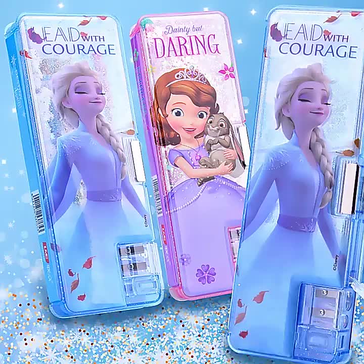 Disney Frozen Elsa Pencil Case School Multifunctional Magnetic Pencil ...