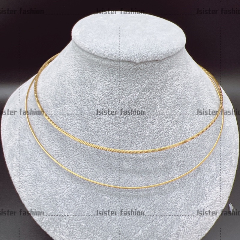 simple omega choker chain necklace | Shopee Philippines