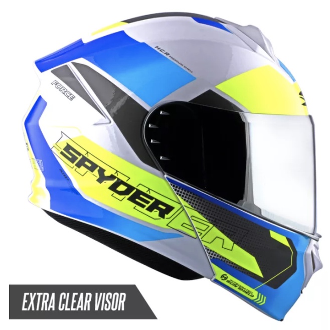 Spyder Modular Helmet with Dual Visor FORCE PD (FREE CLEAR VISOR ...