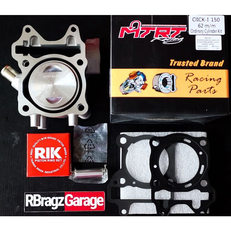 MTRT 62mm Pin 14 Steel Bore Block Set - Honda Click 150/ ADV150 ...