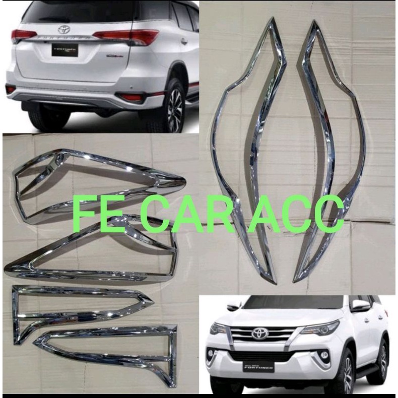 Garnis LIST Front And Rear Lights All NEW FORTUNER VRZ TRD 2016 2017