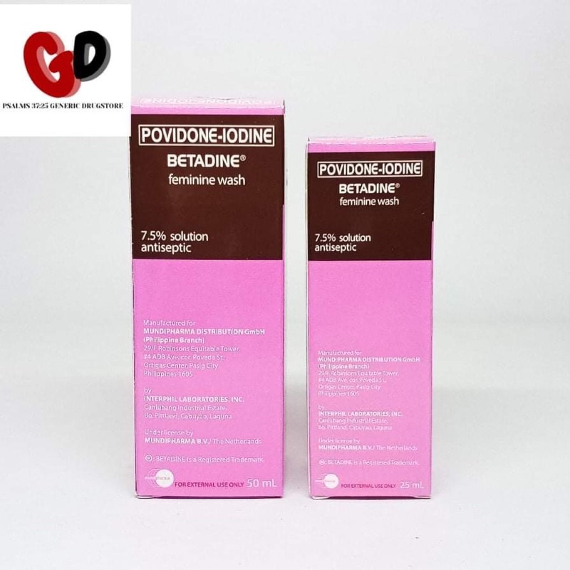 BETADINE feminine wash (25mL,50mL) Shopee Philippines